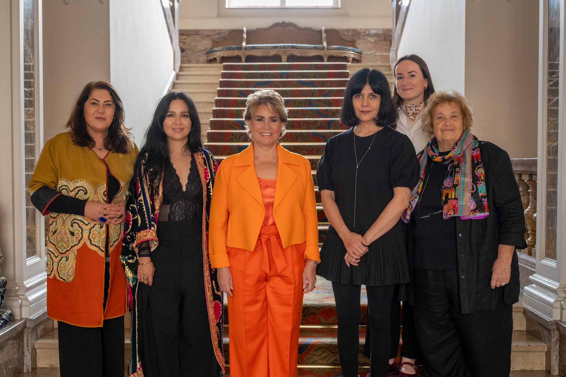Les intervenantes de la table ronde sur l’engagement des artistes à la galerie Nosbaum Reding, Luxembourg